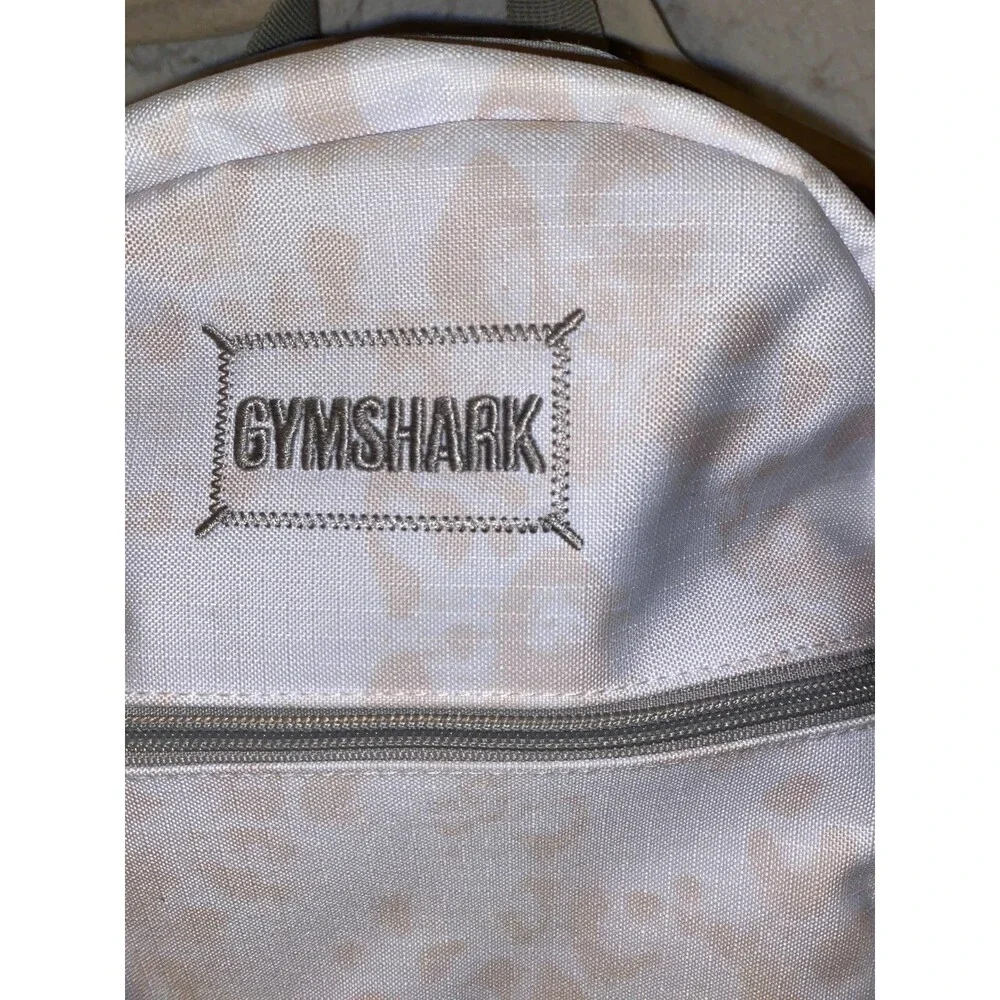 Gymshark Everyday Mini Backpack White 12”H x 9”W x 4”D Side Pockets Bag Pack